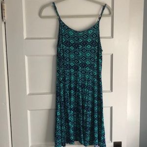 Aqua mini dress